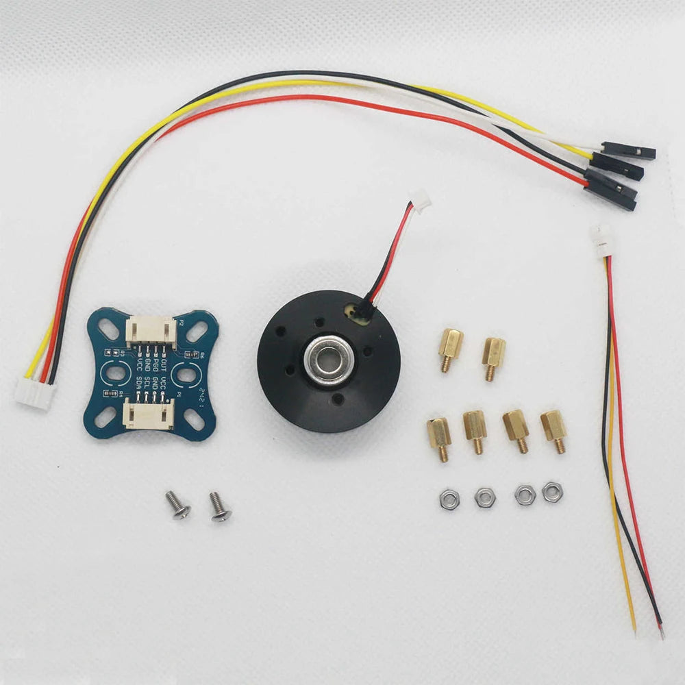 Support FOC Control 2804 Hollow Shaft Brushless DC Motor+ AS5600 Magnetic Encoder Set Hall Sensor Outer Rotor BLDC Motor Kit