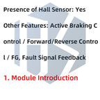 24W BLDC Motor Driver Module 5V-40V 2A Three-Phase PWM with Hall Sensor and Inductive Control