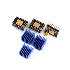 10Pcs TMC2208 TMC2209 V2.0 With Heat Sink Stepper Motor Driver StepStick 3d Printer Parts 2.5A 256 Subdivision Silent Printing