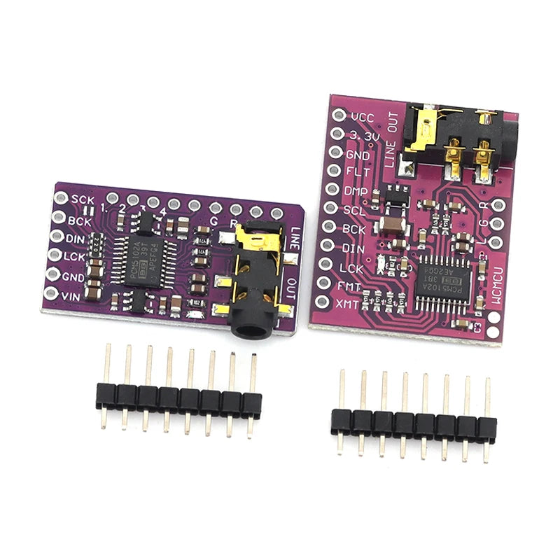 GY-PCM5102 I2S IIS Digital Audio DAC Decoder Board High Fidelity Lossless For MCU & Raspberry Pi