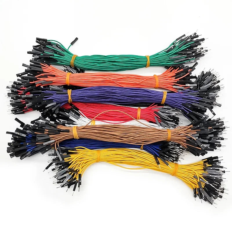 100pcs Breadboard 2.54mm dupont Du Bang Cable For Arduino Line Male Female 1P Connector DIY Electronic 26AWG Jumper Wire Cable