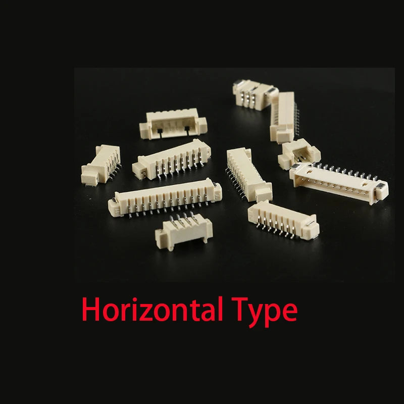 10pcs/50PCS MICRO JST 1.25 Connector 1.25mm Pitch SMD Horizontal Vertica Straight Socket Pin Header 2/3/4/5/6/7/8/9/10/11/12P