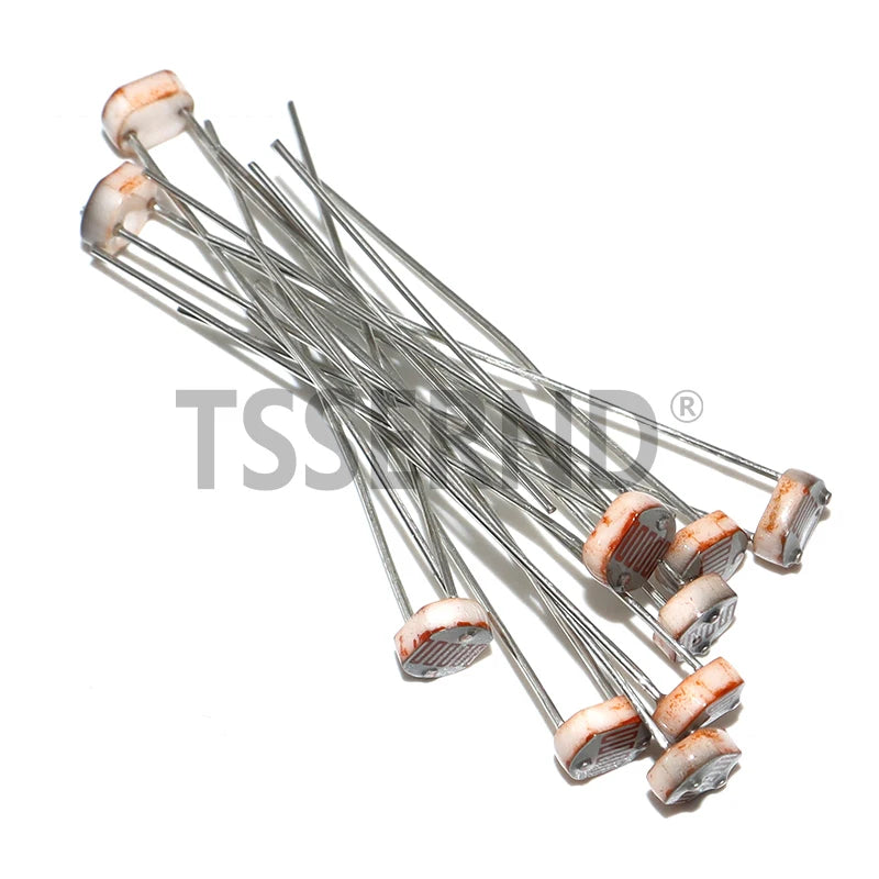 50PCS/lot LDR Photo Light Sensitive Resistor Photoelectric Photoresistor 5528 5506 5516 5537 5539 GL5528 For Arduino