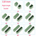 10PCS 2.54/3.81/5.08MM 2EDG 15EDG 2/3/4/5/6/7/8 Pin Screw Terminal Block Connector Pitch Plug+Straight/Curved Needle Pin Socket