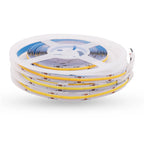 DC 12V 24V COB Strip 320Leds/M High Density RA90 White Pink Yellow Ice Blue Red Green Flexible Ribbon Rope LED Light