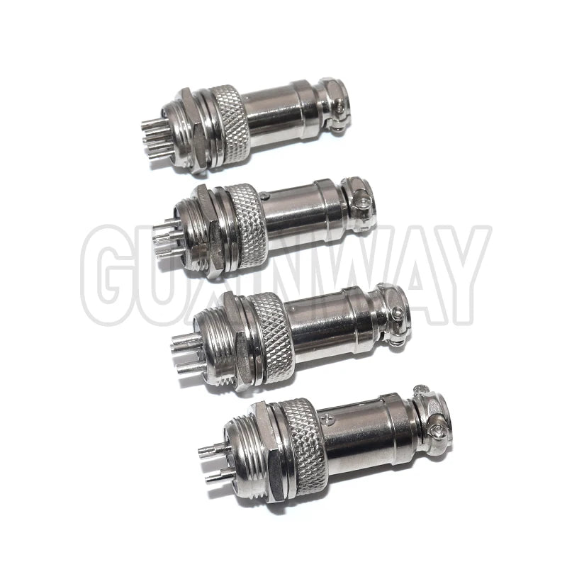 1Set GX16 2/3/4/5/6/7/8/9 Pin Male & Female 16mm Metal Circular Aviation Connector Socket Plug 2PIN 3PIN 4PIN 5PIN 6PIN