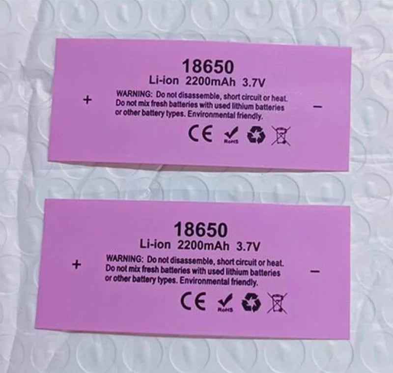 18650 Battery Packaging PVC Heat Shrinkable Film Lithium Battery Insulation Sleeve Shrink Skin Packaging Tube Packaging