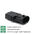 5/20Sets 2.5mm 1/2/3/4/6Pin Waterproof Electrical Connector Male Female Plug Delphi Injector Socket 12010975 For GM Motorcycle