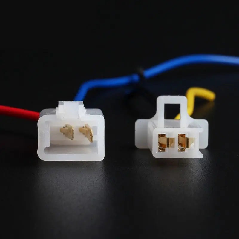 4Pcs 2.8mm Auto Electrical Connectors Kit, Male Female Wire Harness Plugs with 10cm Pre-crimped Cables (2/3/4/6/9 Pin)