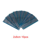 5-10PCS 3x7cm 4x6cm 5x7cm 7x9cm Prototype BoardsBlue Circuit Perfboard Double Sided Circuit Boards DIY Electronic Kit