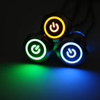 12/16/19/22mm Waterproof Metal Push Button Switch LED Light Momentary Car Engine Power Switches 5V 12V toggle 220V Volt