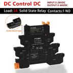 FCGK DC Control AC Slim Interface Solid State Relay Module DIN SSR Slim Relay DC Control DC 41F-1Z-C2/C4 SSR Relay DIN Rail