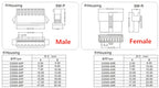 5Pair 2P 3 4Pin JST1.25mm PH 2.0mm XH 2.54mm SM2.5 JST Male Plug Female Jack Socket DIY Electrical Wire Terminal Cable Connector