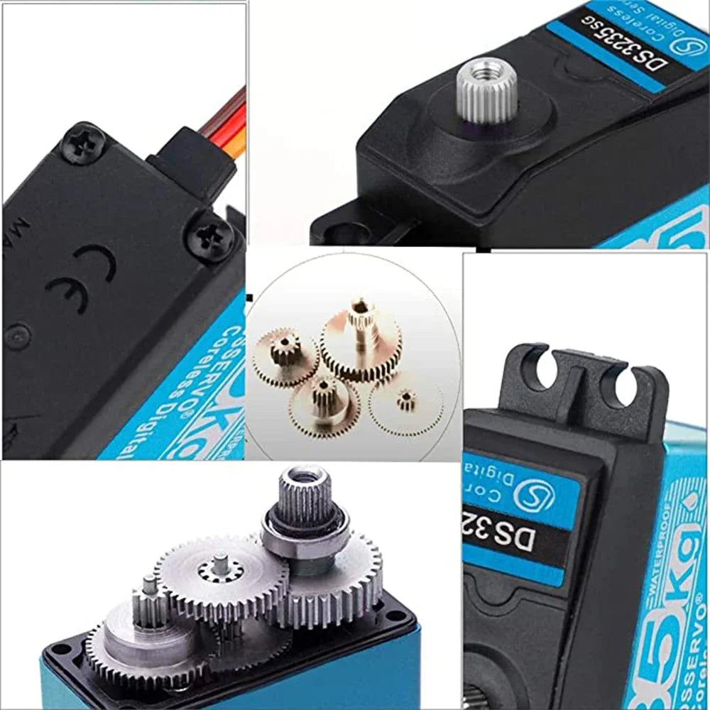 Dsservo 35kg DS3235 Pro Digital Servo Steel Gear Coreless Motor Waterproof 180/270 Degree for 1:8 1:10 1:12 RC Car Robot Crawler