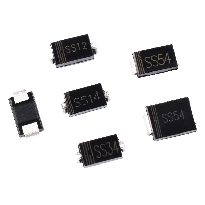 10/24/33Values Rectifier Diode Sample Book SMD M1 M4 M7 SS12 SS14 SS16 SS24 SS34 SS36 SS110 SS210 Schottky Barrier Diode KIT