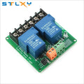2-way 30A high and low level trigger relay module 5V 12V 24V smart home automation control