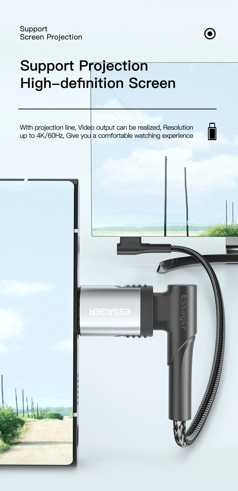 Essager 100W Magnetic Adapter 24Pins USB Type C PD 3.0 Fast Charge Cable Converter for Ipad Pro Macbook Magnet Adapter Connector