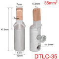 DTLC-10/16/25/35/50/70 Electrical Cable Wire Tubular Lug Screw Connection Connector Copper-AL Cord End Spade Pin Crimp Terminal
