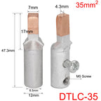 DTLC-10/16/25/35/50/70 Electrical Cable Wire Tubular Lug Screw Connection Connector Copper-AL Cord End Spade Pin Crimp Terminal