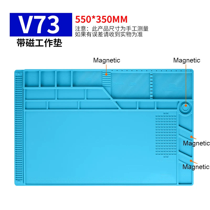 MECHANIC Silicone Repair Pad Soldering Mat Antistatic Heat Resistant Insulation Work Mat Welding Repair Platform