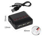 SYMA Hubsan 4-in-1 USB Balance Charger Fast & Safe Charging for X4/X5/H107 Series Drones 3.7V LiPo Battery Compatible Drone