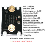 DC Control DC Solid State Relay 3-32VDC Control 75VDC Load Voltage High Current 500A 1000A with Heat Sink Raditor High Power SSR