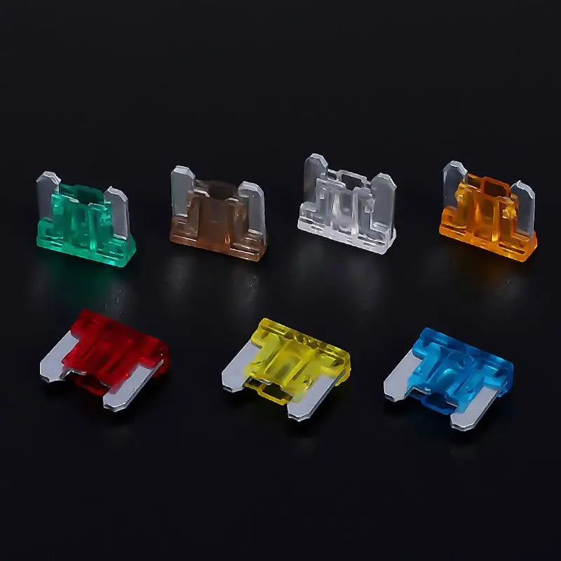 New·71Pcs 5A 7.5A 10A 15A 20A 25A 30A Mixed Sizes Low Profile Kit Micro Mini Blade Fuse Auto Car Truck Motorcycle Fuses