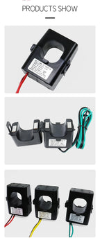 3PCS Split Core Current Transformer KCT-36 Current Sensor 100A 200A 250A 300A 400A 500A 600A Mini Current Transformer CTs