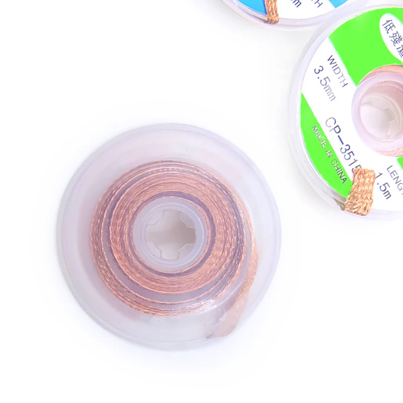 Desoldering Braid Tape Copper Welding Solder Remover 1/1.5/2.5/3/3.5/4mm Wire Soldering Wick Tin Lead Cord Flux BGA Repair Tool