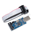 USBASP USBISP AVR Programmer USB ISP USB ASP ATMEGA8 ATMEGA128 Support Win7 64K 10Pin To 6 Pin Adapter Board