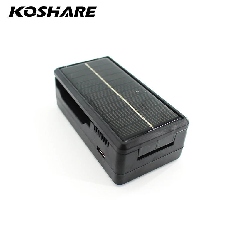 KOSHARE 2 Slot LED Display Battery Charger Type-C Input For 26650/21700/18650/18500/16340/14500 Lithium Rechargeable Batteries