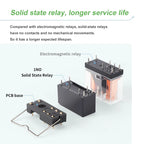 ENMG PCB Mount Solid State Relay, SSK10D6132 Miniature Pin-Type DC Control DC/AC 24V Printed Circuit Board Mount Plug-in Type.