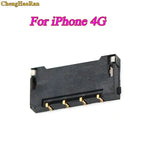 1PCS Battery FPC Plug Connector Battery Holder Clip Contact Replacement on Motherboard for Iphone 4  4G Iphone4  4pin