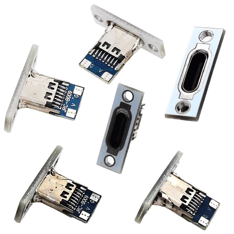 TYPE-C Female Base with Fixed Plate Charging Data Interface USB3.1 Turn the Test Board into 2.54MM Socket