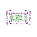 Dual output Hall sensor switch module can identify the magnet polarity count and measure the number WSH231