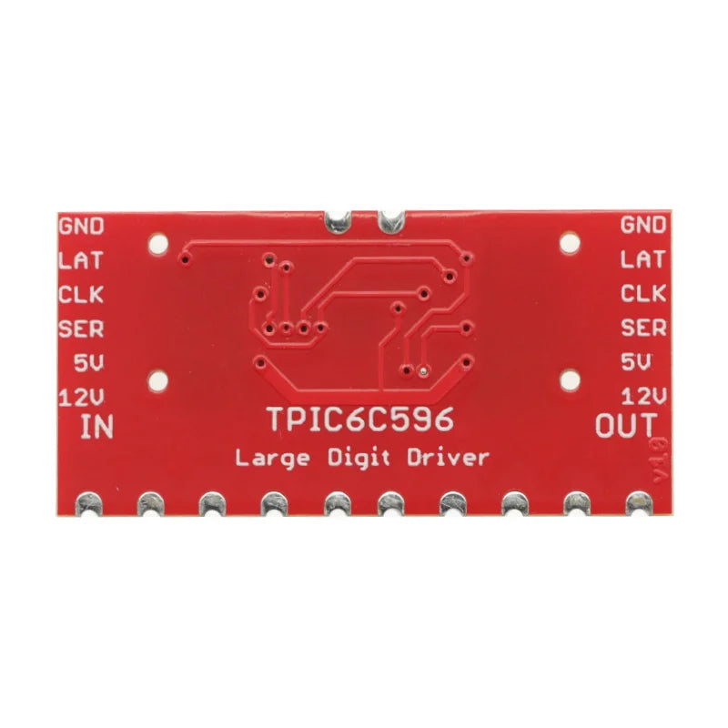 DC 5V TPIC6C596 Large Digit Driver Drive 6.5" 7-Segment LED Display Module for Andrino