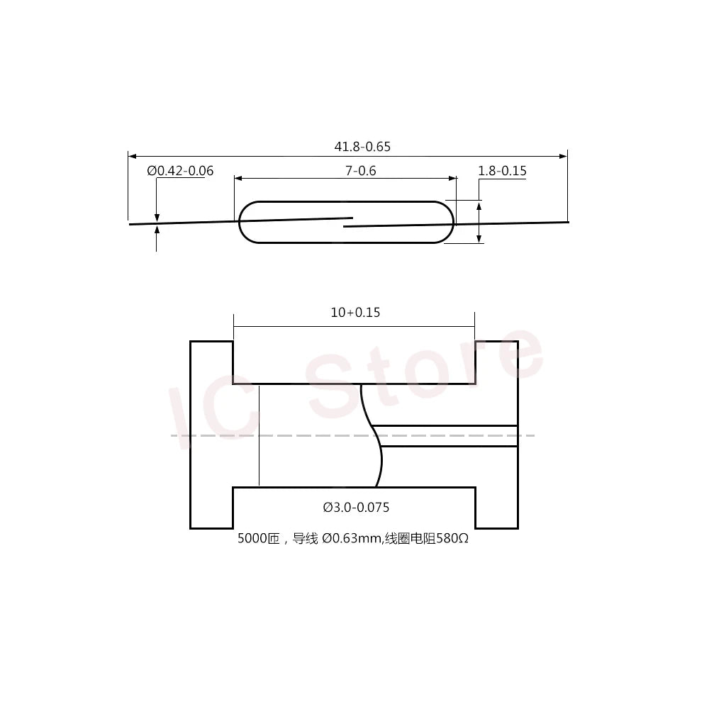 50PCS Magnetic Reed Switch Sensor GPS-11 GPS-14A GPS-14B MKA07101 MKA10110 MKA17101 Normally Open Normally Closed NO NC