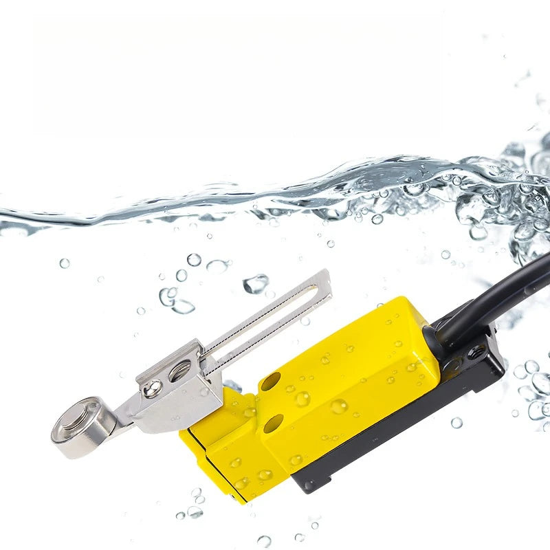 IP67 Waterproof Travel Limit Switch Limit Switch Micro Movement Roller 8108 Sealed Three Core Wire Swing Switch