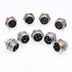 5/8' Male Socket GX16 Circular Connector 2Pin3pin4pin 5pin6pin7pin8pin9pin10pin Diameter 16mm L73 RS765 DF16 M16