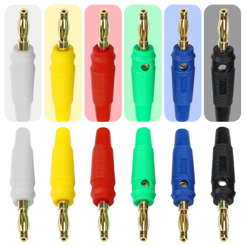 5/20Pcs 4mm Banana Plug 32A High Current Musical Speaker Stackable Screw Type Gold Plated Banana Connector Adapter