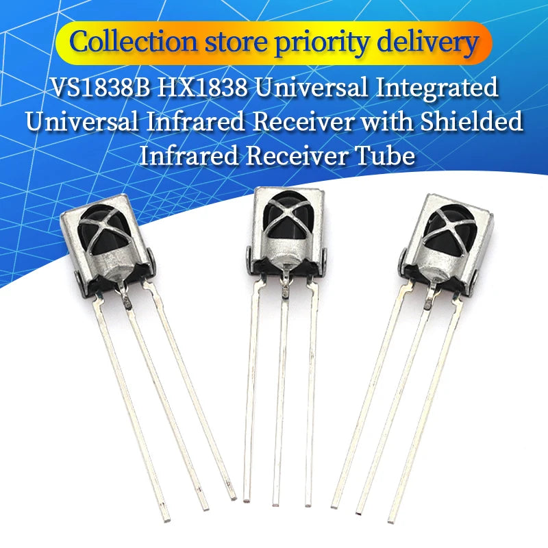 10/50/100PCS Universal IR Infrared Receiver Sensor Module 1838 TL1838 VS1838B 38Khz Diode CHQ1838