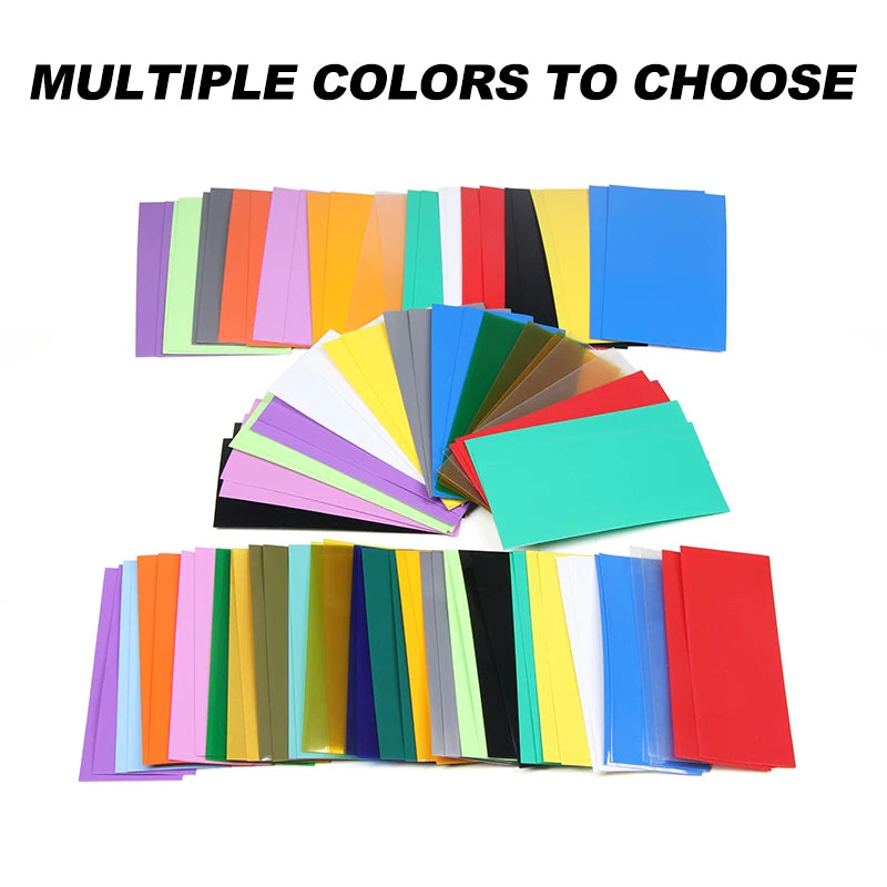 50 ~ 2000pcs PVC Heat Shrink Tubing 18650/21700/26650 Lithium Battery Films Pre-cut Shrinkable Sleeve Protect for Batteries Wrap