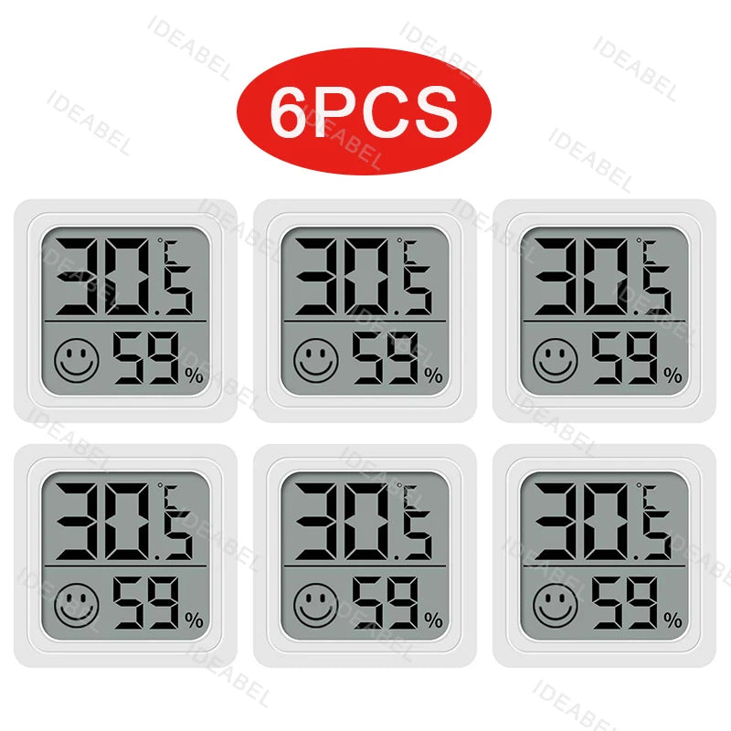 6-10PCS Mini LCD Digital Thermometer Hygrometer Indoor Room Temperature Humidity Meter Sensor Gauge Weather Station