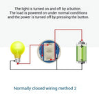 12/16/19/22MM black metal switch button self-locking latching reset power button start stop car motorcycle 6/12/24/220V on off
