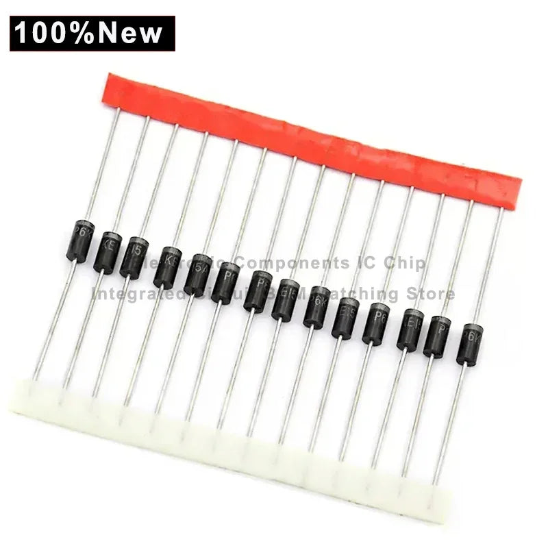 100pcs FR607 6A 1000V Fast Recovery Diodes