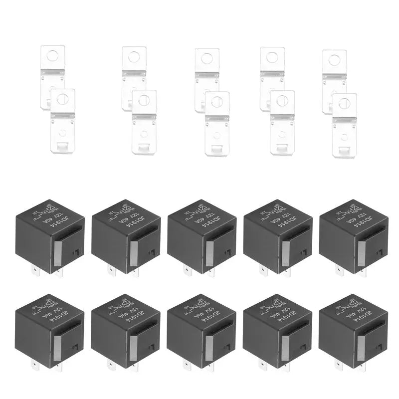 M93K-10 Pcs 5 Pin 12V Relay Switch (SPDT) (30/40 Amp) 12 Volt Automotive Relay For Automotive Fans