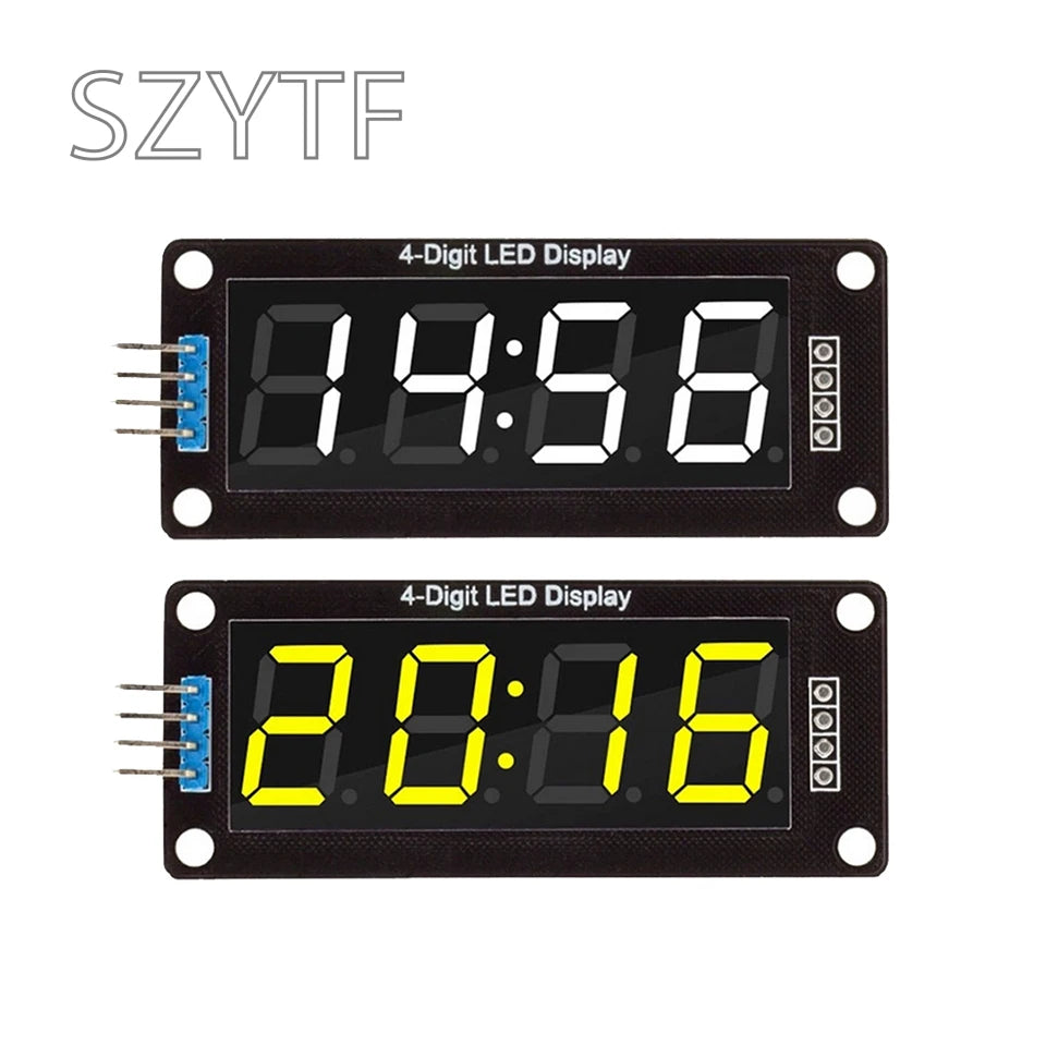 TM1637 0.56 Inch 4-Digit 6-Bit 7-Segment Digital Tube Clock Module With Double Dots For Arduino