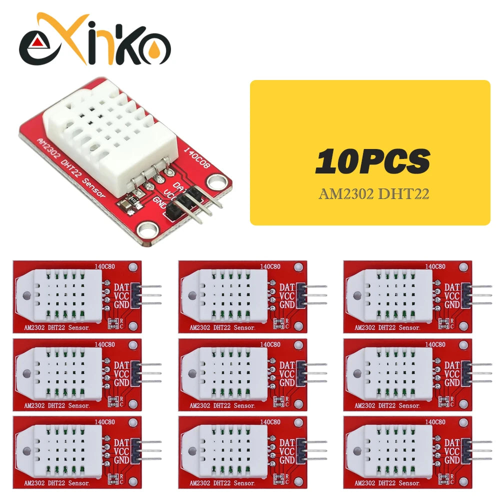 1-10PCS DHT22 Digital Temperature and Humidity Sensor AM2302 Module+PCB with Cable For Arduino
