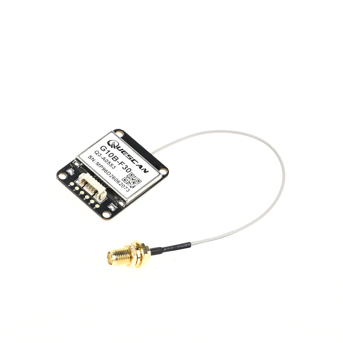 QUESCAN G10B-F30 M10 GPS GNSS Module with Active Antenna GPS GLONASS Galileo Beidou Receiver,UBX-M10050-KB,Accuracy 1.0 m,1-25Hz
