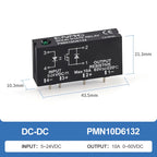 ENMG PMN5D6132 DC Solid State Relay SSR 5A 60V PCB Mount Relay 3-32V Input 5-60V Output Optical Isolation MOSFET Relay